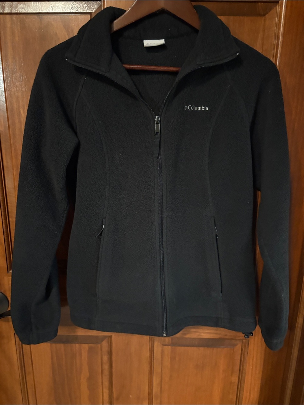 Columbia Benton Springs Black Full-Zip Fleece Jacket- Women's Small